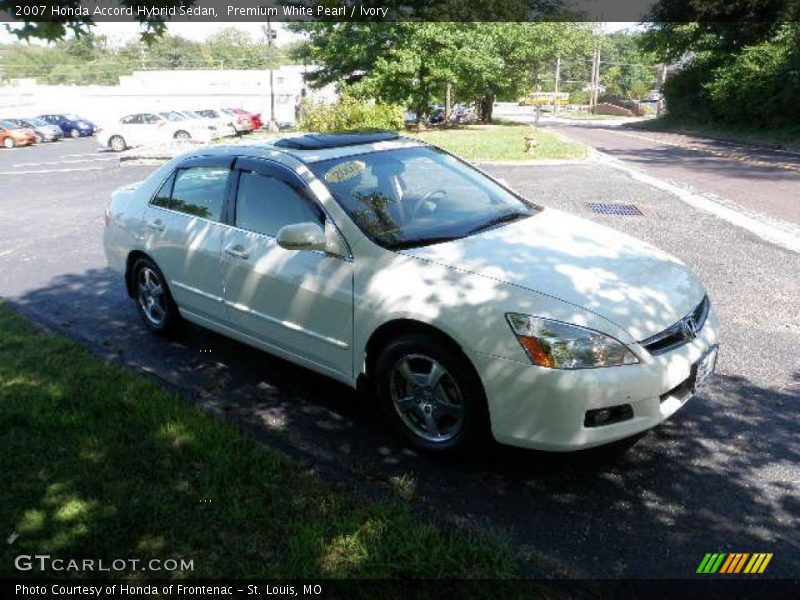 Premium White Pearl / Ivory 2007 Honda Accord Hybrid Sedan