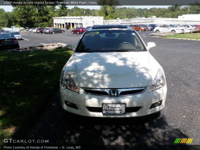 Premium White Pearl / Ivory 2007 Honda Accord Hybrid Sedan