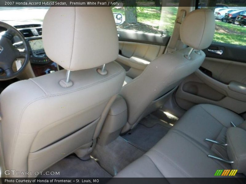 Premium White Pearl / Ivory 2007 Honda Accord Hybrid Sedan