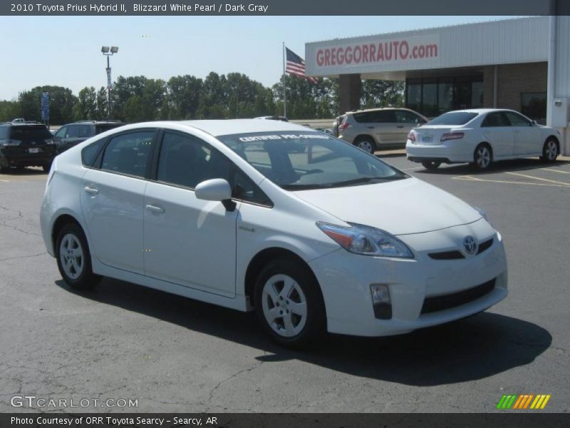 Blizzard White Pearl / Dark Gray 2010 Toyota Prius Hybrid II