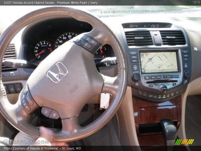 Premium White Pearl / Ivory 2007 Honda Accord Hybrid Sedan