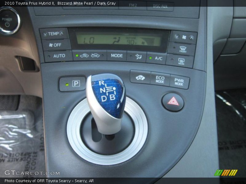 Blizzard White Pearl / Dark Gray 2010 Toyota Prius Hybrid II