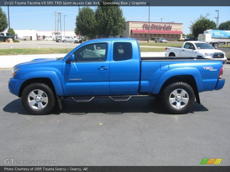 Speedway Blue / Graphite 2010 Toyota Tacoma V6 SR5 TRD Sport Access Cab 4x4