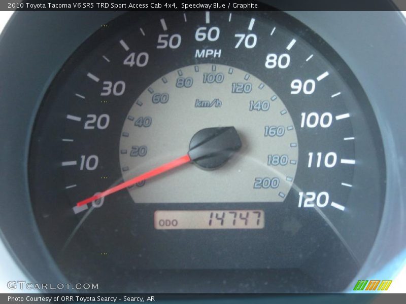 Speedway Blue / Graphite 2010 Toyota Tacoma V6 SR5 TRD Sport Access Cab 4x4