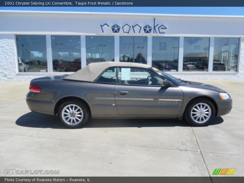 Taupe Frost Metallic / Sandstone 2001 Chrysler Sebring LXi Convertible