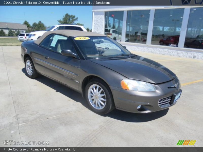 Taupe Frost Metallic / Sandstone 2001 Chrysler Sebring LXi Convertible