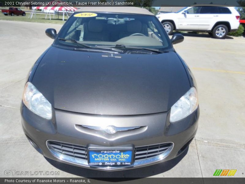 Taupe Frost Metallic / Sandstone 2001 Chrysler Sebring LXi Convertible