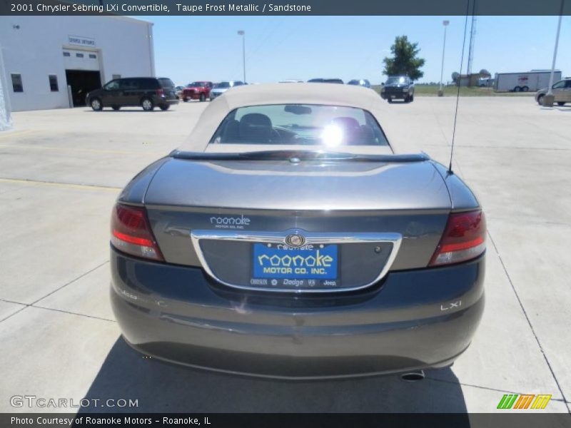 Taupe Frost Metallic / Sandstone 2001 Chrysler Sebring LXi Convertible