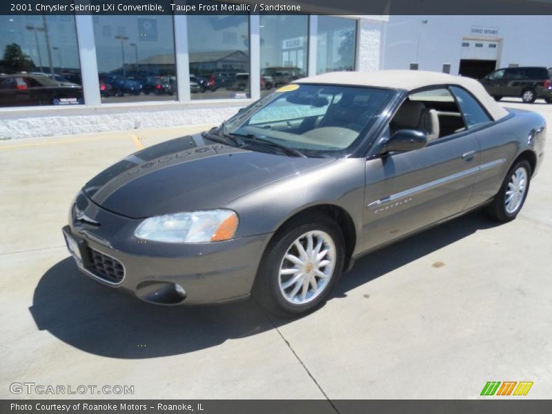 Taupe Frost Metallic / Sandstone 2001 Chrysler Sebring LXi Convertible
