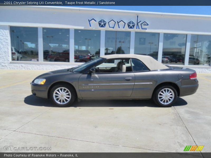Taupe Frost Metallic / Sandstone 2001 Chrysler Sebring LXi Convertible