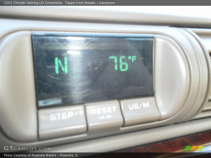 Taupe Frost Metallic / Sandstone 2001 Chrysler Sebring LXi Convertible