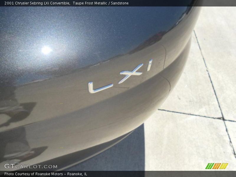 Taupe Frost Metallic / Sandstone 2001 Chrysler Sebring LXi Convertible