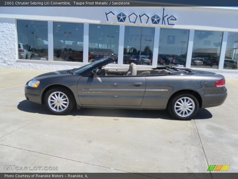 Taupe Frost Metallic / Sandstone 2001 Chrysler Sebring LXi Convertible