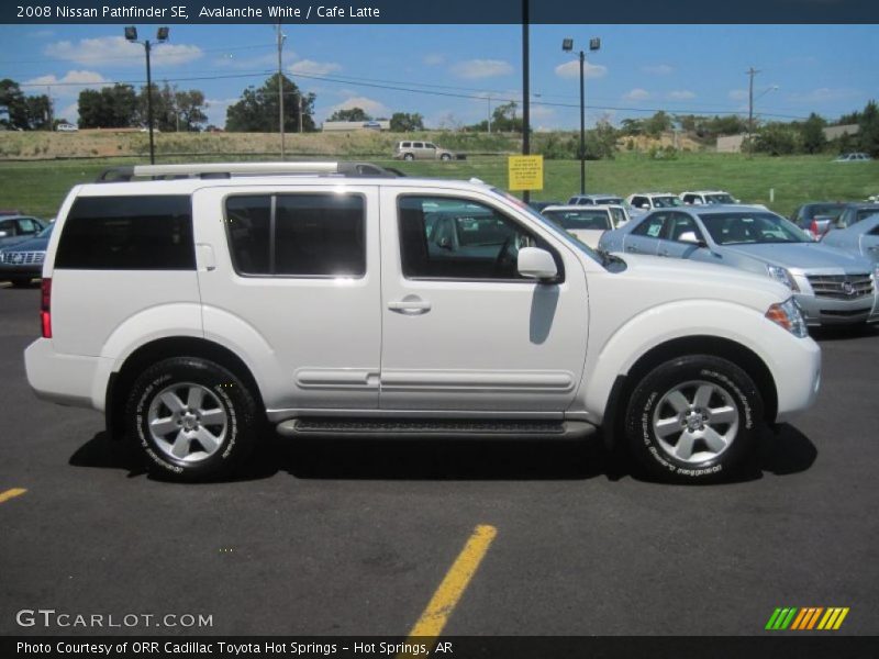 Avalanche White / Cafe Latte 2008 Nissan Pathfinder SE