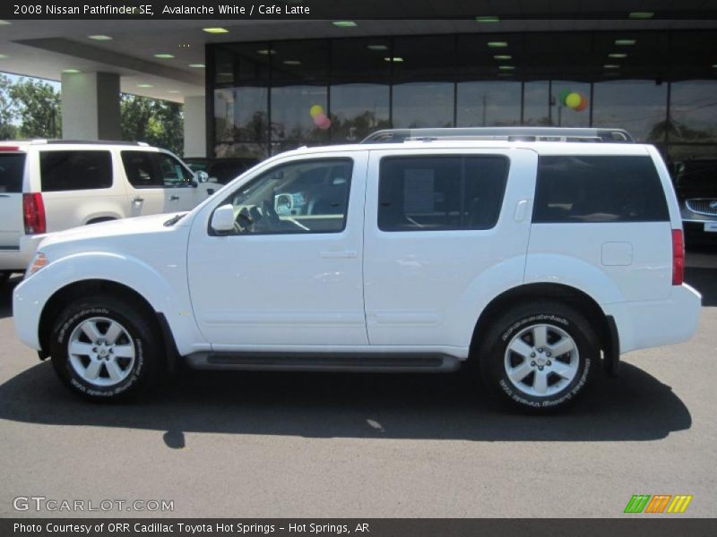 Avalanche White / Cafe Latte 2008 Nissan Pathfinder SE