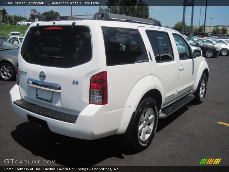 Avalanche White / Cafe Latte 2008 Nissan Pathfinder SE
