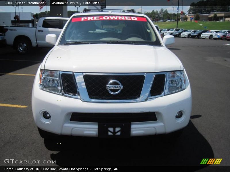 Avalanche White / Cafe Latte 2008 Nissan Pathfinder SE