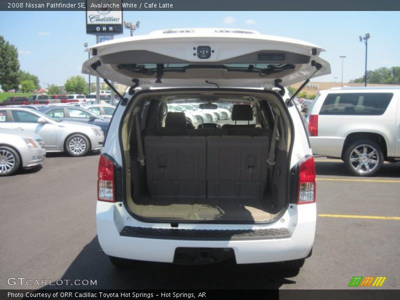 Avalanche White / Cafe Latte 2008 Nissan Pathfinder SE