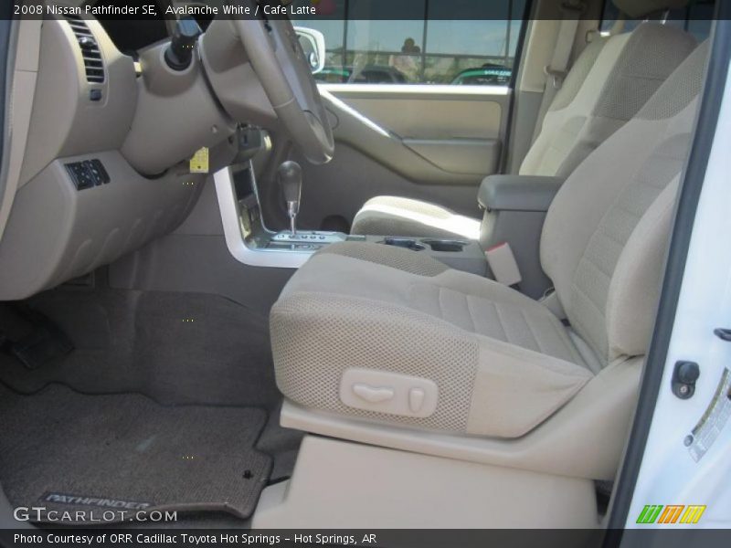 Avalanche White / Cafe Latte 2008 Nissan Pathfinder SE