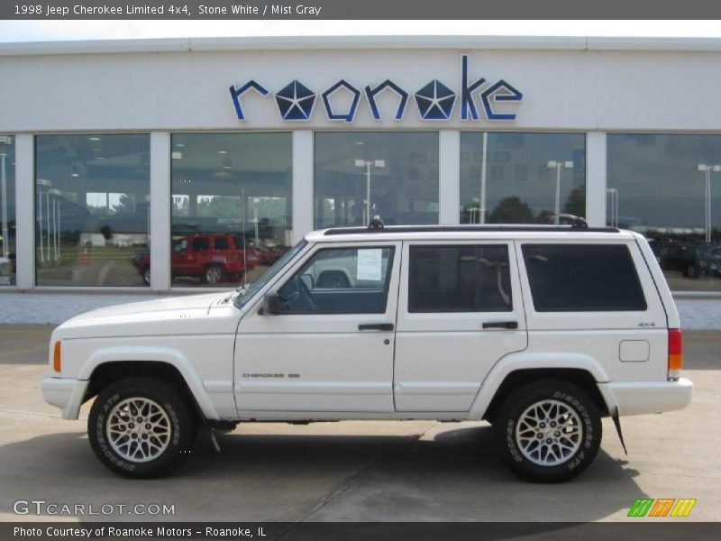 Stone White / Mist Gray 1998 Jeep Cherokee Limited 4x4