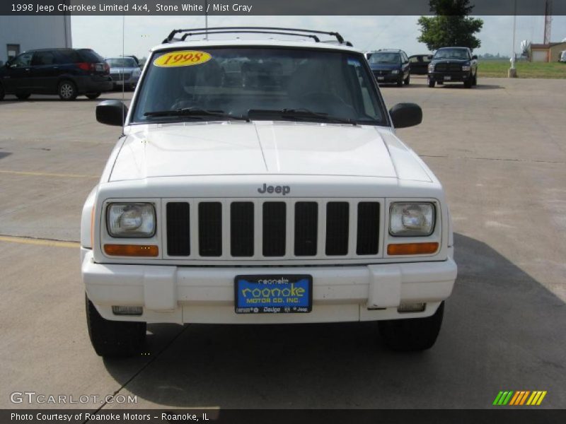 Stone White / Mist Gray 1998 Jeep Cherokee Limited 4x4