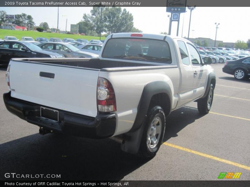 Super White / Graphite Gray 2009 Toyota Tacoma PreRunner Access Cab