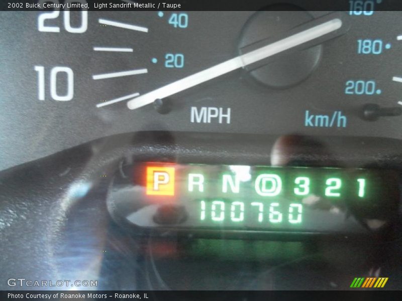 Light Sandrift Metallic / Taupe 2002 Buick Century Limited