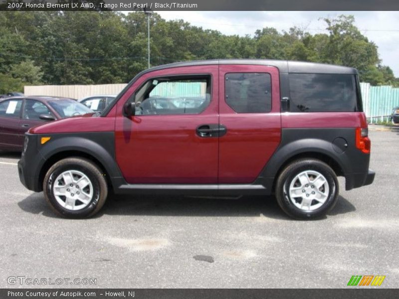 Tango Red Pearl / Black/Titanium 2007 Honda Element LX AWD