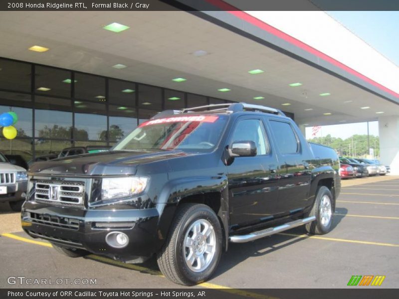 Formal Black / Gray 2008 Honda Ridgeline RTL