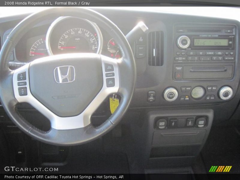 Formal Black / Gray 2008 Honda Ridgeline RTL