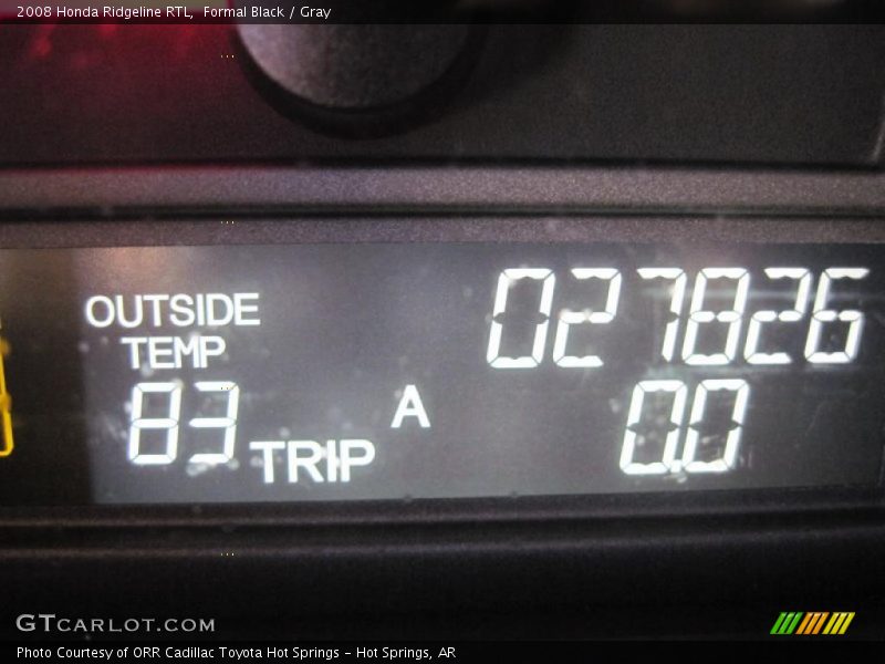 Formal Black / Gray 2008 Honda Ridgeline RTL