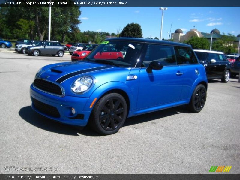 Laser Blue Metallic / Grey/Carbon Black 2010 Mini Cooper S Hardtop