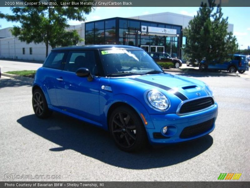 Laser Blue Metallic / Grey/Carbon Black 2010 Mini Cooper S Hardtop