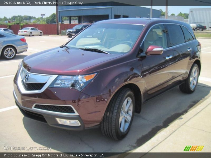 Dark Cherry Pearl / Taupe Gray 2010 Acura MDX