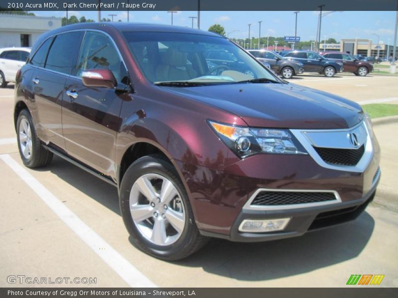 Dark Cherry Pearl / Taupe Gray 2010 Acura MDX
