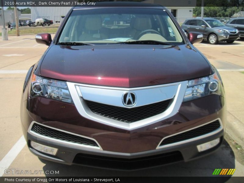 Dark Cherry Pearl / Taupe Gray 2010 Acura MDX