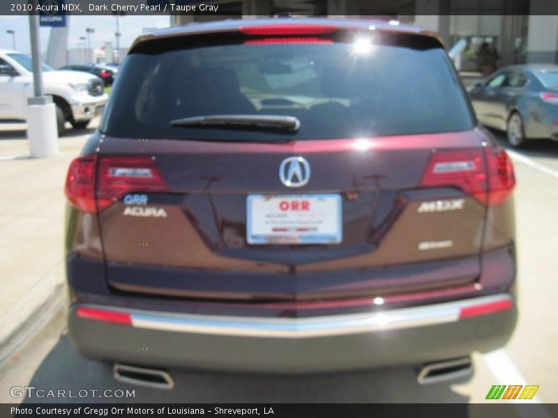 Dark Cherry Pearl / Taupe Gray 2010 Acura MDX