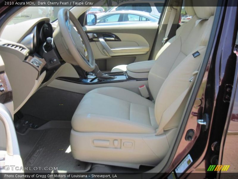 Dark Cherry Pearl / Taupe Gray 2010 Acura MDX