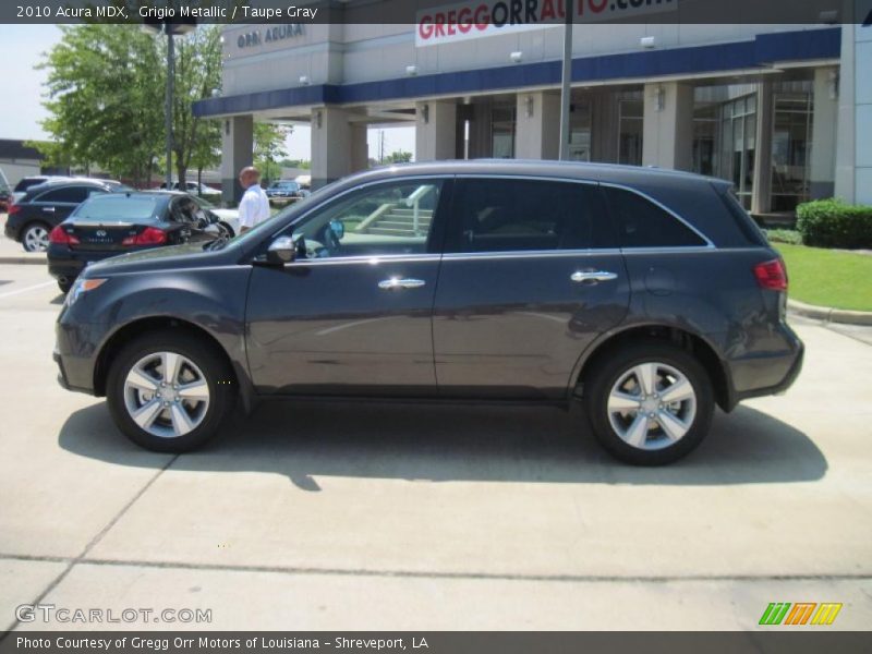 Grigio Metallic / Taupe Gray 2010 Acura MDX