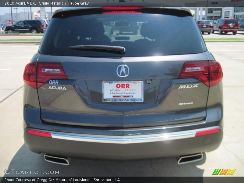 Grigio Metallic / Taupe Gray 2010 Acura MDX