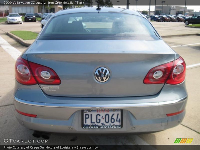 Iron Grey Metallic / Black 2009 Volkswagen CC Luxury