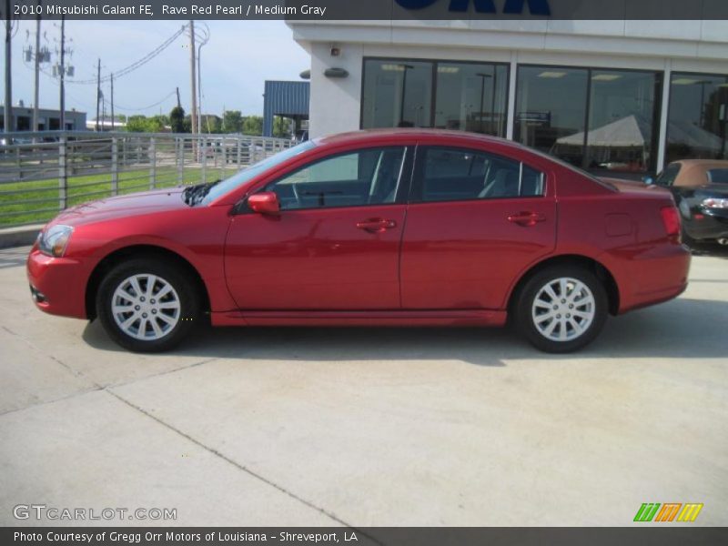 Rave Red Pearl / Medium Gray 2010 Mitsubishi Galant FE