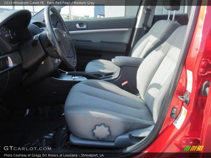 Rave Red Pearl / Medium Gray 2010 Mitsubishi Galant FE