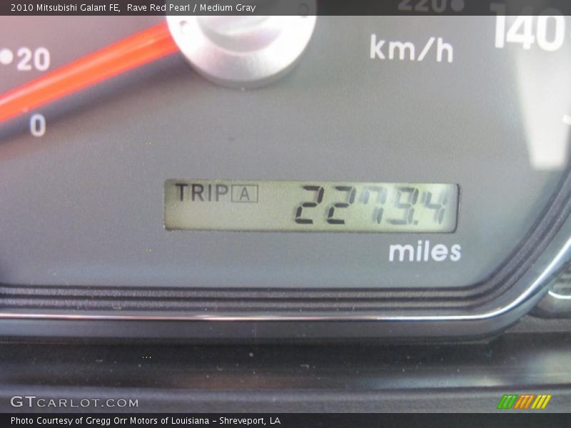 Rave Red Pearl / Medium Gray 2010 Mitsubishi Galant FE