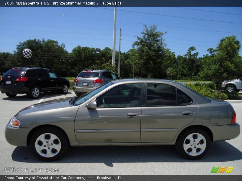 Bronze Shimmer Metallic / Taupe Beige 2006 Nissan Sentra 1.8 S