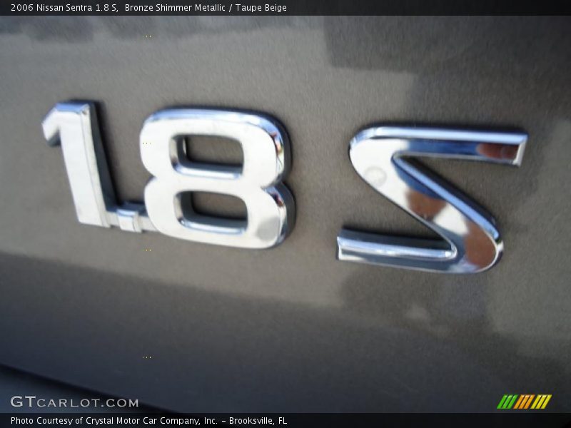 Bronze Shimmer Metallic / Taupe Beige 2006 Nissan Sentra 1.8 S