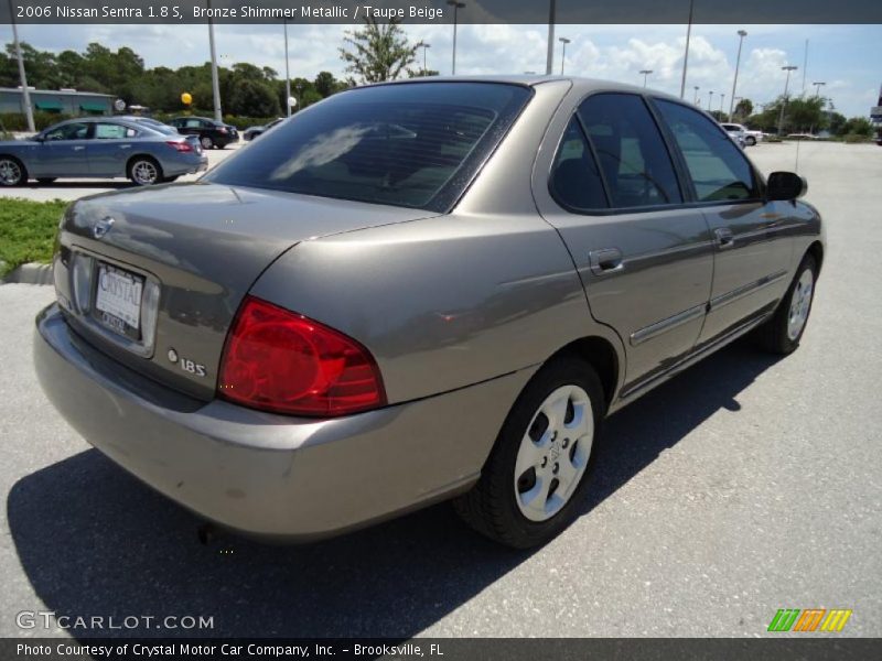 Bronze Shimmer Metallic / Taupe Beige 2006 Nissan Sentra 1.8 S