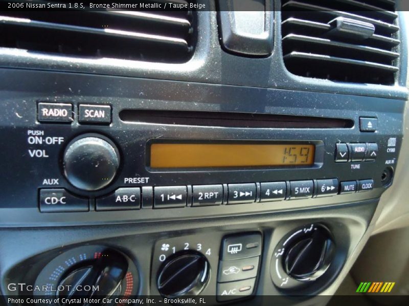 Bronze Shimmer Metallic / Taupe Beige 2006 Nissan Sentra 1.8 S