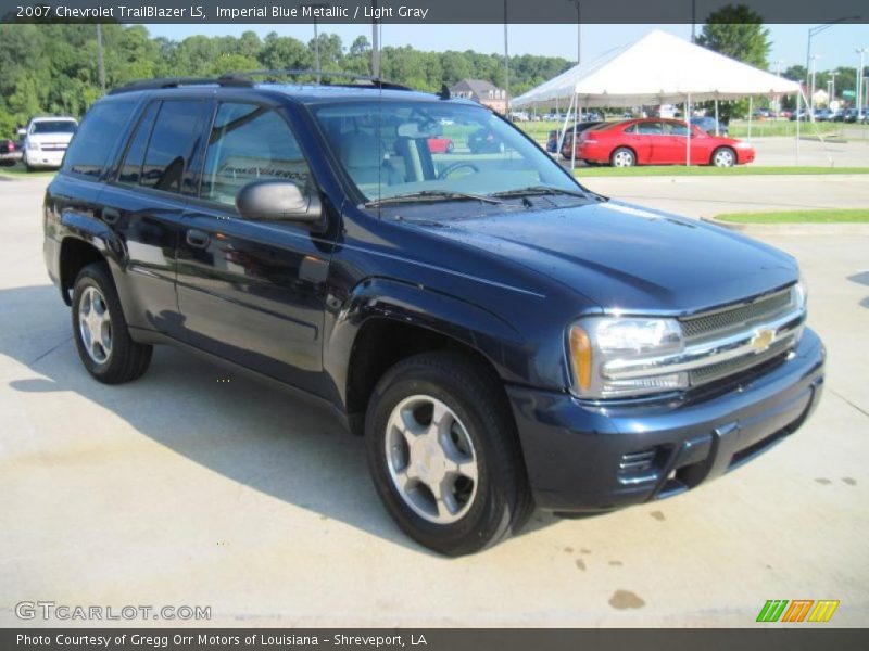 Imperial Blue Metallic / Light Gray 2007 Chevrolet TrailBlazer LS
