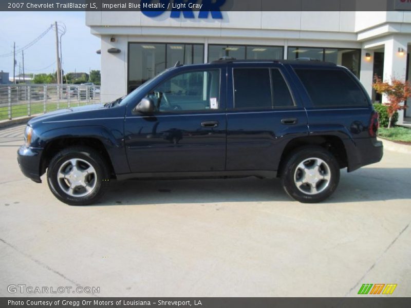 Imperial Blue Metallic / Light Gray 2007 Chevrolet TrailBlazer LS